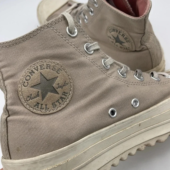 Converse Chuck Taylor All Star Lift Ripple High Tops, beige - Picture 8 of 11